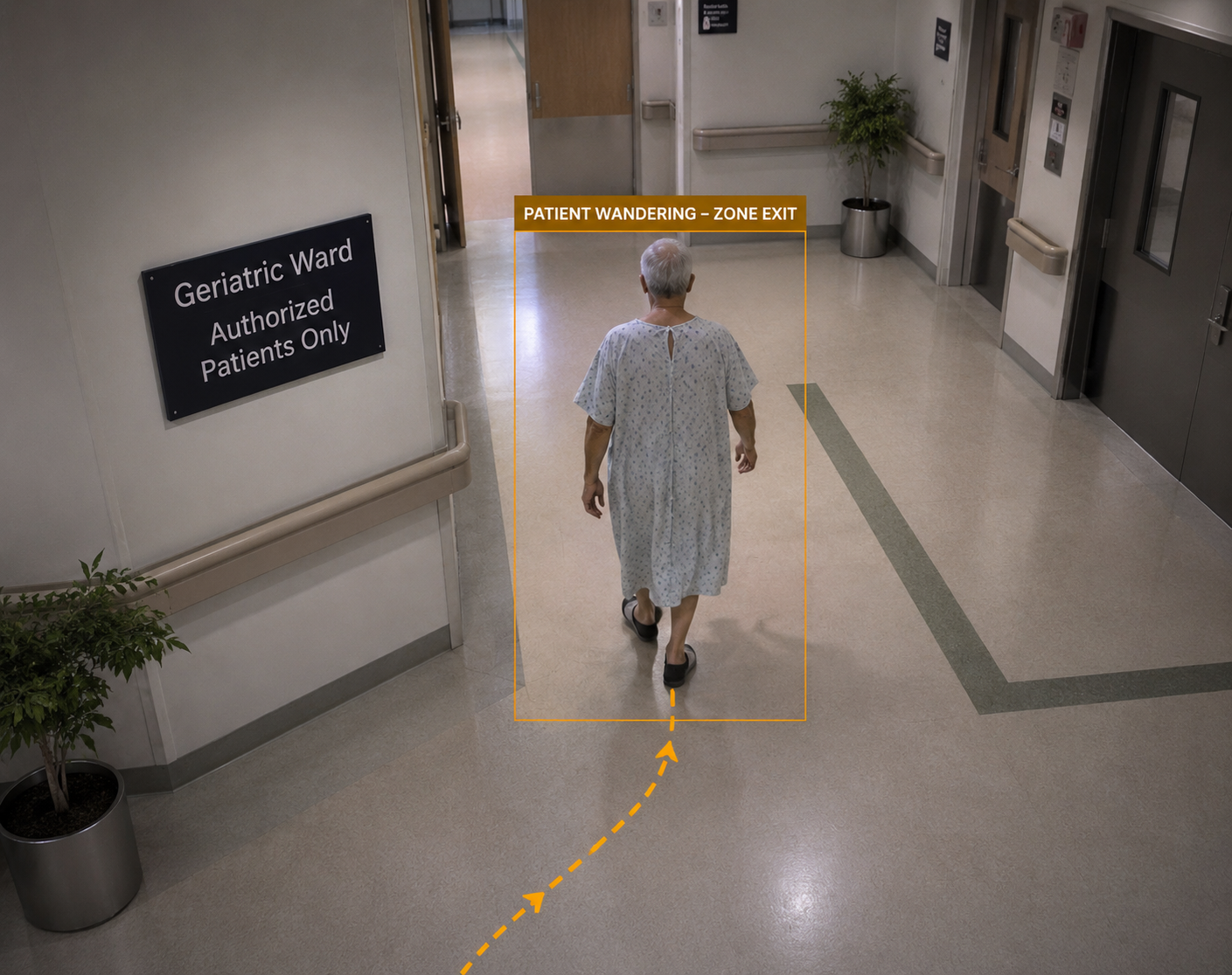 Patient Wandering Detection — NTRA capability
